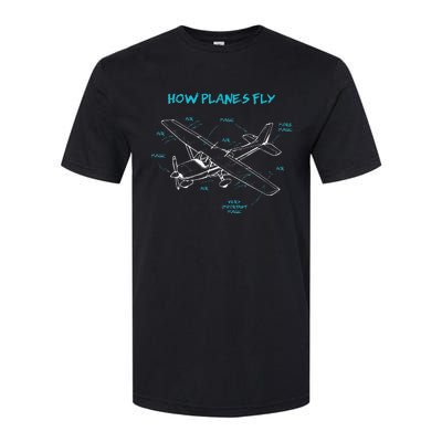 How Planes Fly Funny Aviation Gift RC Plane Pilot Softstyle CVC T-Shirt