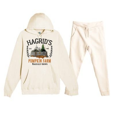 HagridS Pumpkin Farm Thanksgiving 2024 Premium Hooded Sweatsuit Set