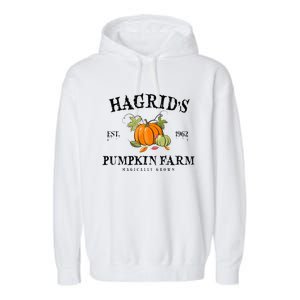 HagridS Pumpkin Farm Fall Autumn Pumpkin Garden Garment-Dyed Fleece Hoodie