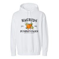 HagridS Pumpkin Farm Fall Autumn Pumpkin Garden Garment-Dyed Fleece Hoodie