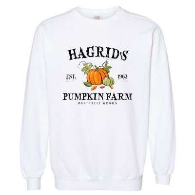 HagridS Pumpkin Farm Fall Autumn Pumpkin Garden Garment-Dyed Sweatshirt