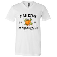 HagridS Pumpkin Farm Fall Autumn Pumpkin Garden V-Neck T-Shirt