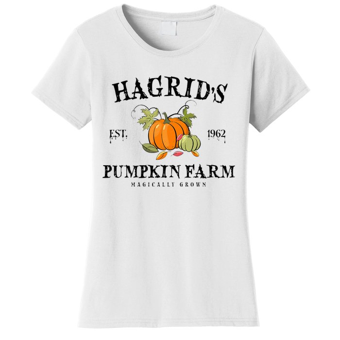 HagridS Pumpkin Farm Fall Autumn Pumpkin Garden Women's T-Shirt