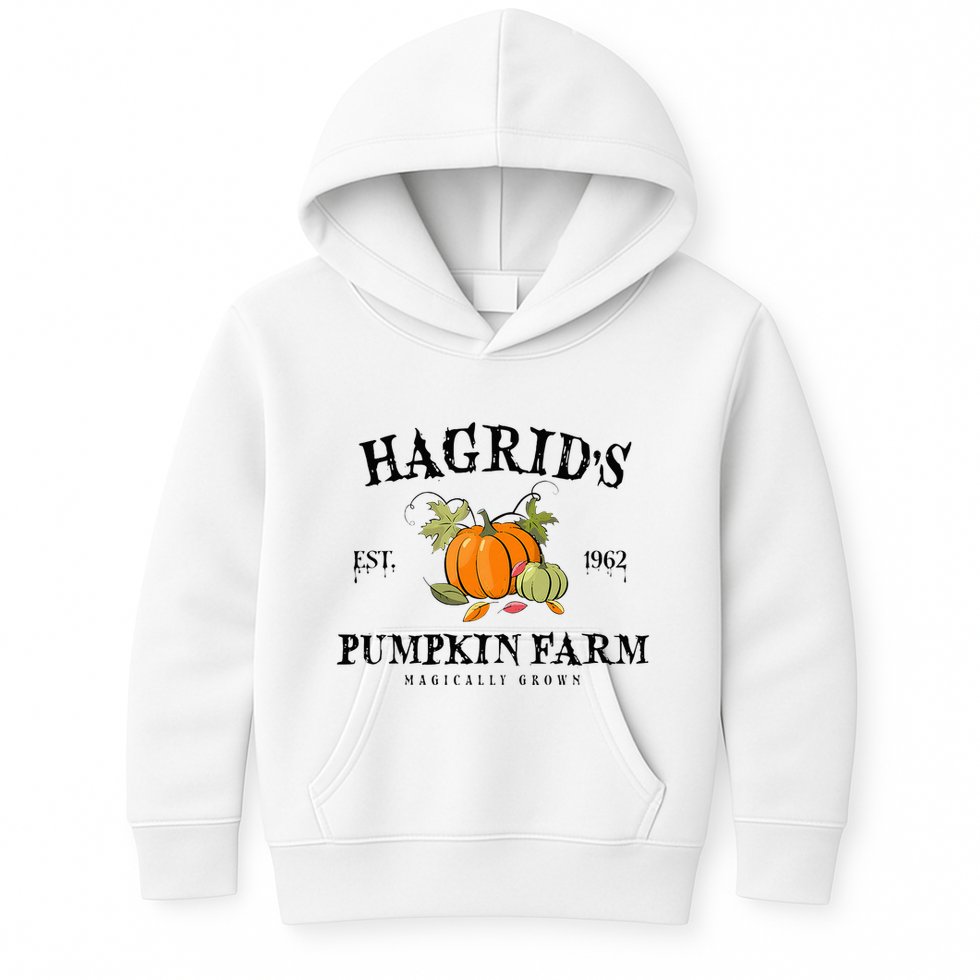 HagridS Pumpkin Farm Fall Autumn Pumpkin Garden Kids Hoodie