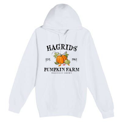 HagridS Pumpkin Farm Fall Autumn Pumpkin Garden Premium Pullover Hoodie