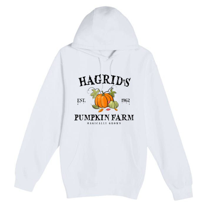 HagridS Pumpkin Farm Fall Autumn Pumpkin Garden Premium Pullover Hoodie