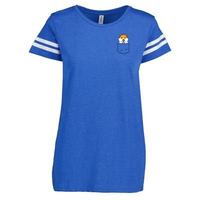 Hamster Pocket Funny Hamster Kawaii Enza Ladies Jersey Football T-Shirt