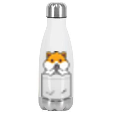 Hamster Pocket Funny Hamster Kawaii Stainless Steel Insulated Water Bottle