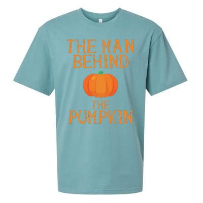 Halloween Pregnancy Funny Pumpkin Dad Costume Sueded Cloud Jersey T-Shirt