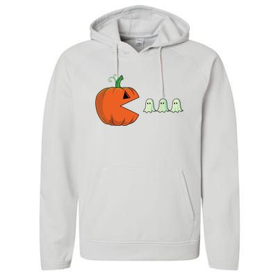 Halloween Pumpkin Funny Ghosts Boy Women Performance Fleece Hoodie