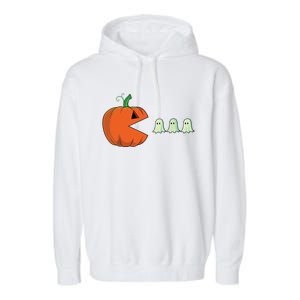 Halloween Pumpkin Funny Ghosts Boy Women Garment-Dyed Fleece Hoodie