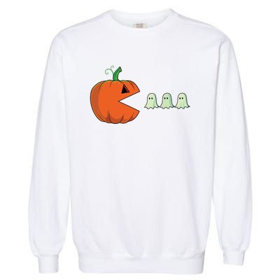 Halloween Pumpkin Funny Ghosts Boy Women Garment-Dyed Sweatshirt