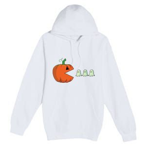 Halloween Pumpkin Funny Ghosts Boy Women Premium Pullover Hoodie