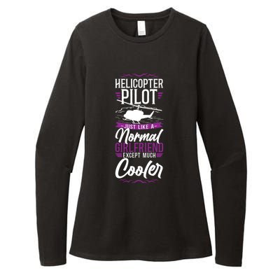 Helicopter Pilot Friend Vintage Im A Helicopter Pilots Funny Gift Womens CVC Long Sleeve Shirt