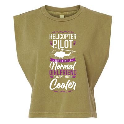 Helicopter Pilot Friend Vintage Im A Helicopter Pilots Funny Gift Garment-Dyed Women's Muscle Tee