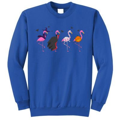 Halloween Pink Flamingo Costume Witch Vampire Mummy Jack Gift Sweatshirt