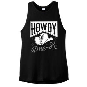 Howdy Prek For The First Day Of School Ladies PosiCharge Tri-Blend Wicking Tank