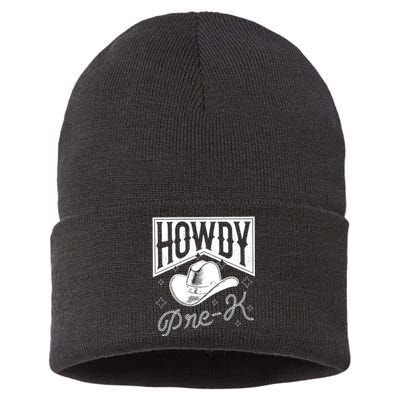 Howdy Prek For The First Day Of School Sustainable Knit Beanie