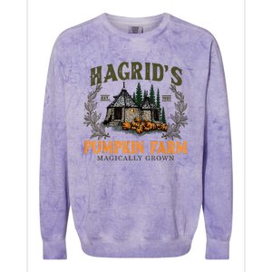 Hagrids Pumpkin Farm Magically Grown Halloween Spooky Season Colorblast Crewneck Sweatshirt