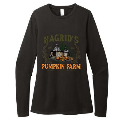 Hagrids Pumpkin Farm Magically Grown Halloween Spooky Season Womens CVC Long Sleeve Shirt