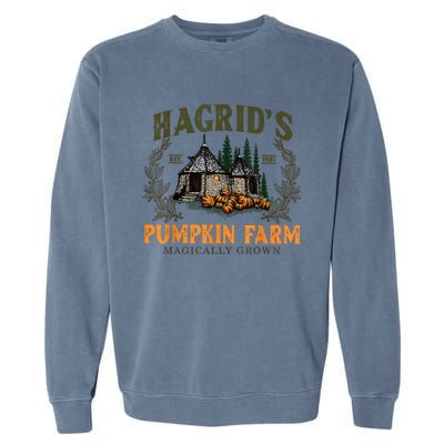 Hagrids Pumpkin Farm Magically Grown Halloween Spooky Season Garment-Dyed Sweatshirt