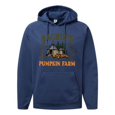 Hagrids Pumpkin Farm Magically Grown Halloween Spooky Season Performance Fleece Hoodie