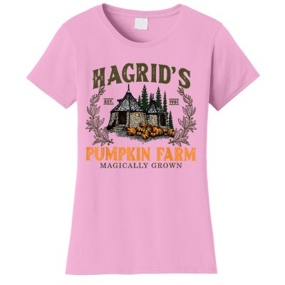 Hagrids Pumpkin Farm Magically Grown Halloween Spooky Season Women's T-Shirt