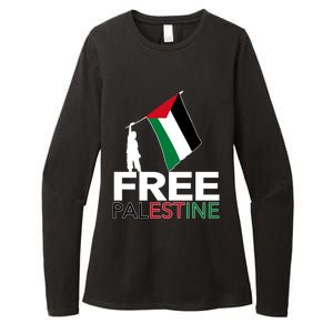 Hold Palestine Flag I Love Free Palestine Gaza Gift Womens CVC Long Sleeve Shirt