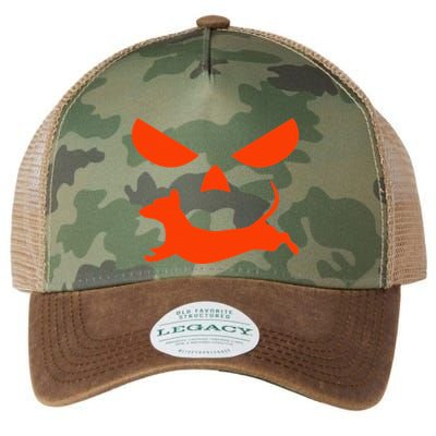 Halloween Pumpkin Face Dachshund Legacy Tie Dye Trucker Hat