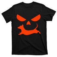 Halloween Pumpkin Face Dachshund T-Shirt