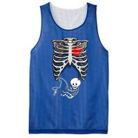 Halloween Pregnancy Fishing Skeleton Dad Mom Costume Cool Gift Mesh Reversible Basketball Jersey Tank