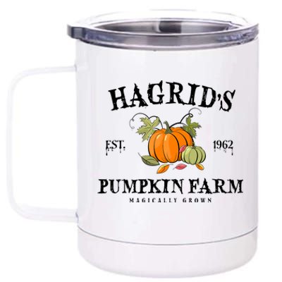 HagridS Pumpkin Farm Fall Autumn Pumpkin Garden 12 oz Stainless Steel Tumbler Cup