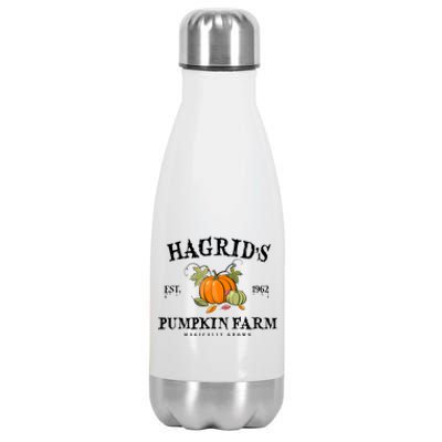 HagridS Pumpkin Farm Fall Autumn Pumpkin Garden Stainless Steel Insulated Water Bottle