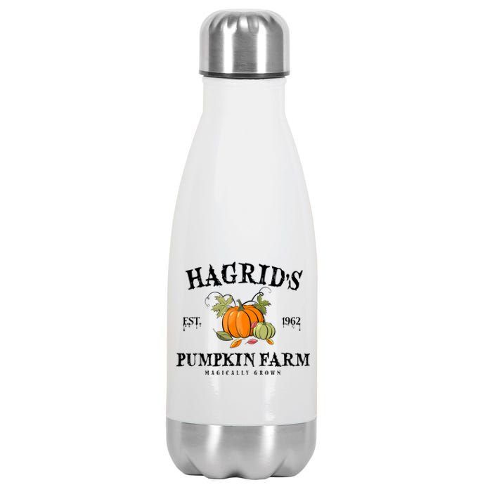 HagridS Pumpkin Farm Fall Autumn Pumpkin Garden Stainless Steel Insulated Water Bottle