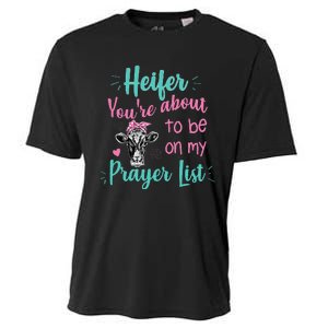 Heifer Please Funny Prayer List Southern Christian Country Cooling Performance Crew T-Shirt