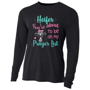 Heifer Please Funny Prayer List Southern Christian Country Cooling Performance Long Sleeve Crew