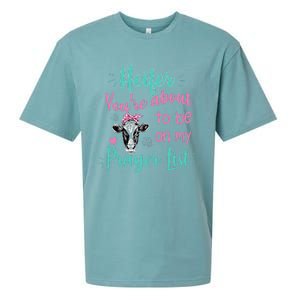 Heifer Please Funny Prayer List Southern Christian Country Sueded Cloud Jersey T-Shirt