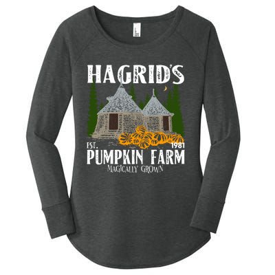 Hagrids Pumpkin Farm Magically Grown Hagrids Pumpkin Farm Thanksgiving Women's Perfect Tri Tunic Long Sleeve Shirt