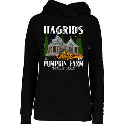 Hagrids Pumpkin Farm Magically Grown Hagrids Pumpkin Farm Thanksgiving Womens Funnel Neck Pullover Hood