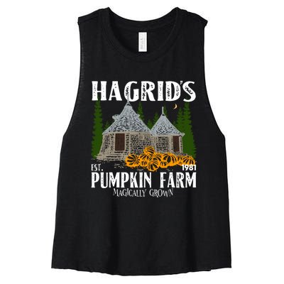 Hagrids Pumpkin Farm Magically Grown Hagrids Pumpkin Farm Thanksgiving Women's Racerback Cropped Tank