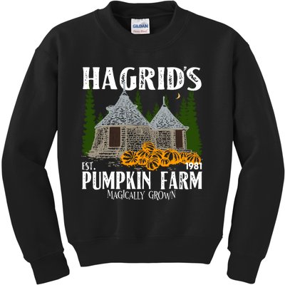 Hagrids Pumpkin Farm Magically Grown Hagrids Pumpkin Farm Thanksgiving Kids Sweatshirt