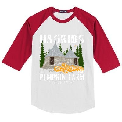 Hagrids Pumpkin Farm Magically Grown Hagrids Pumpkin Farm Thanksgiving Kids Colorblock Raglan Jersey