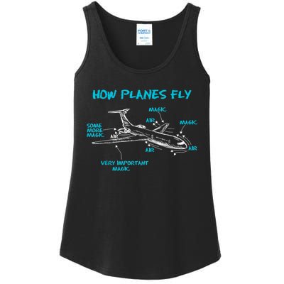 How Planes Fly Funny Aerospace Engineer Engineering Ladies Essential Tank