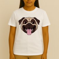 Happy Pug Funny Tongue T-Shirt