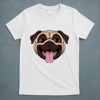 Happy Pug Funny Tongue T-Shirt