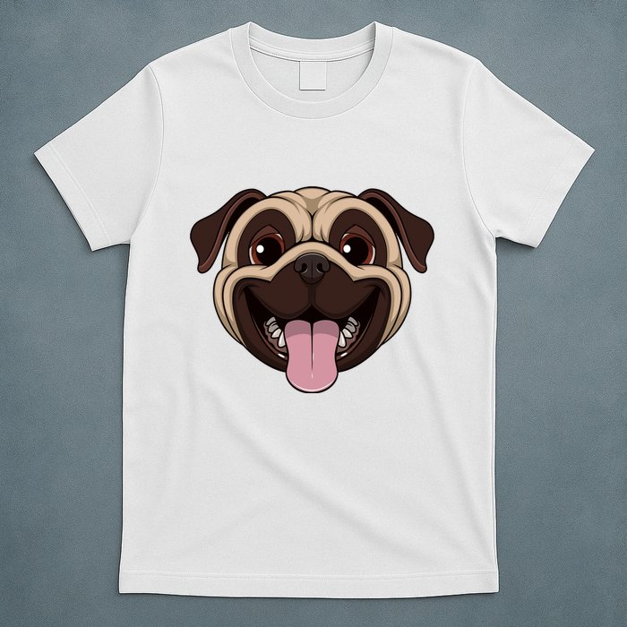Happy Pug Funny Tongue T-Shirt