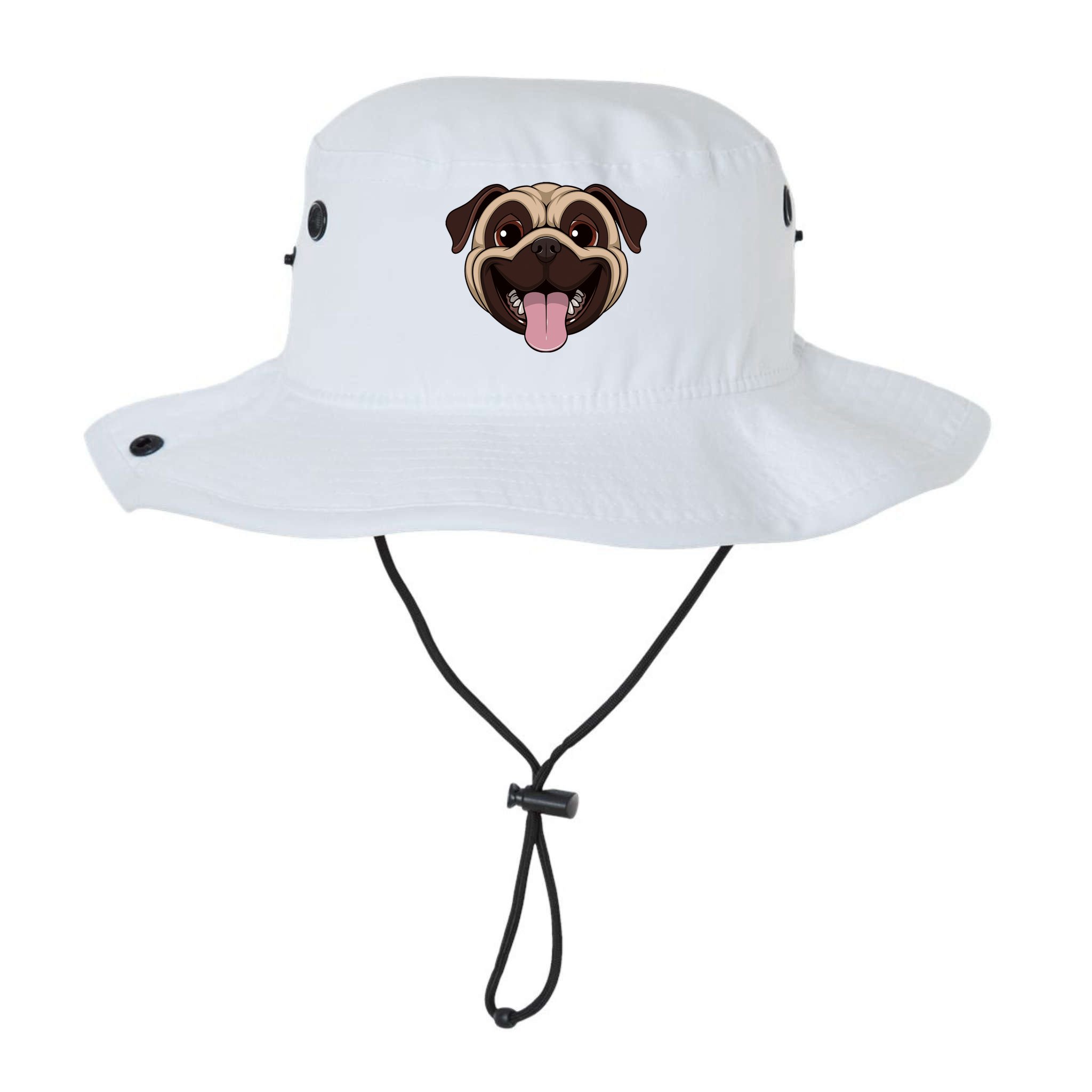 Happy Pug Funny Tongue Bucket Hat