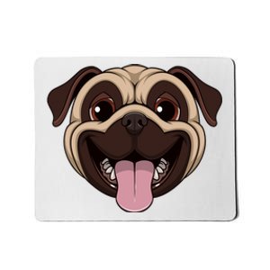 Happy Pug Funny Tongue Mousepad