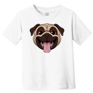 Happy Pug Funny Tongue Toddler T-Shirt