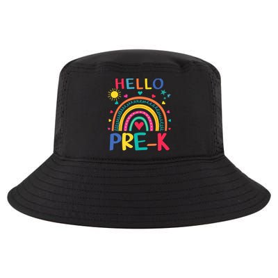 HELLO PRE-K First Day Of School Outfit Girl Cool Comfort Performance Bucket Hat